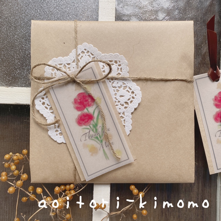 ☆オーダー受付中☆母の日・父の日タグセット☆リース☆ダイカット