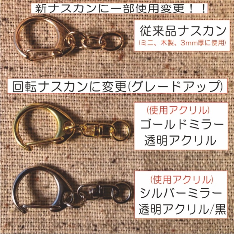 2個セットペアナンバープレートアクリルキーホルダー(名入れ付