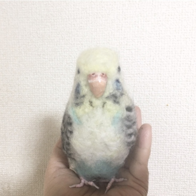 羊毛フェルトのインコ　オーダーメイド