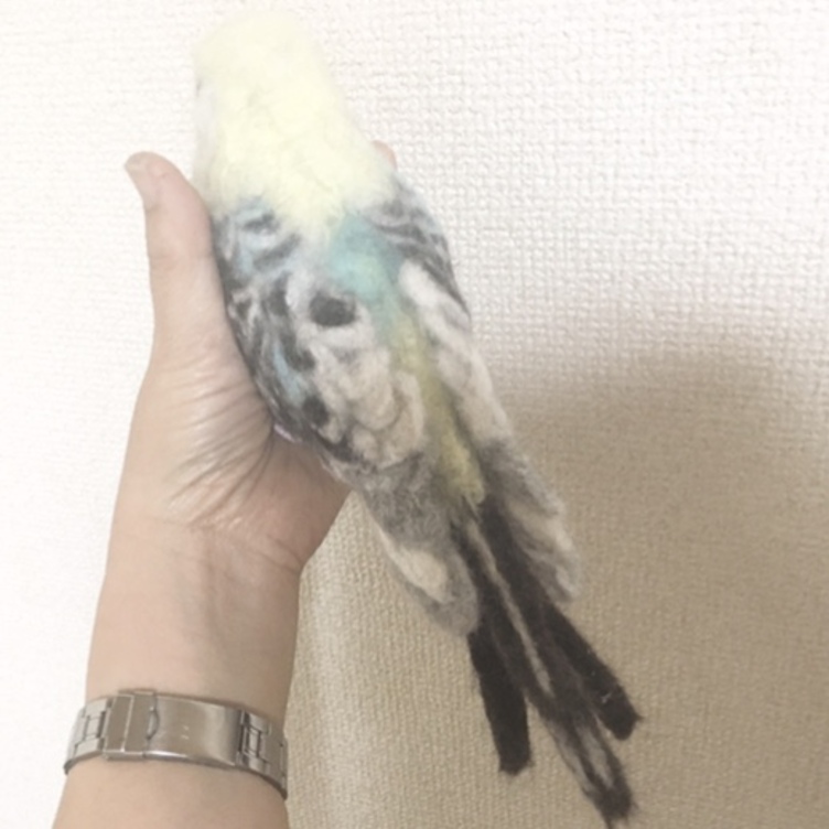 羊毛フェルトのインコ　オーダーメイド
