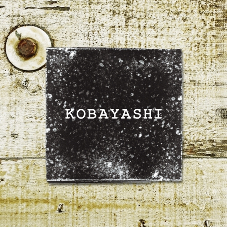 デニム表札 Ｃタイプ【13×13cm】／ダメージブラック