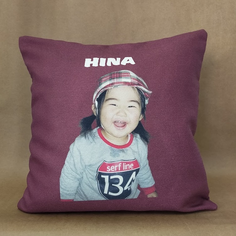 写真からつくるオーダーメイドクッションカバー2」昇華プリント