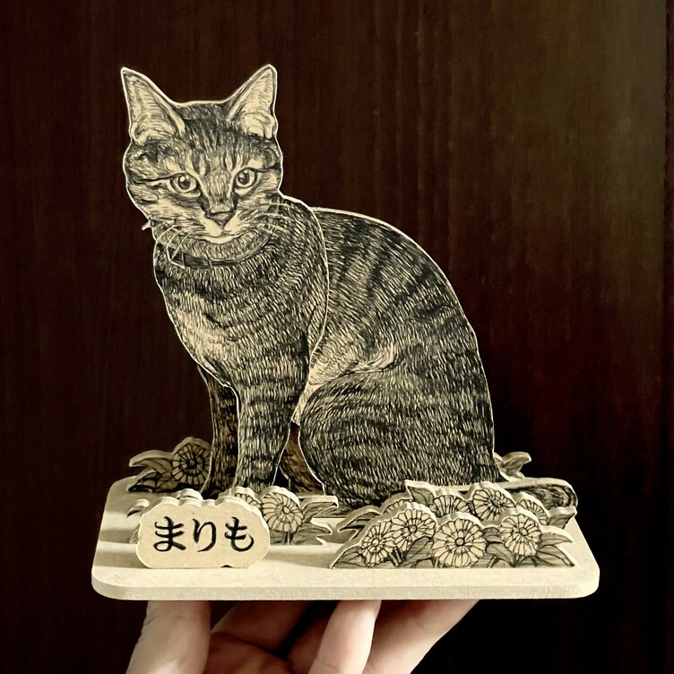 オーダーメイド【木アート画】ペットミニサイズ(1頭のみ オーダーメイド【木アート画】ペットミニサイズ(1頭のみ