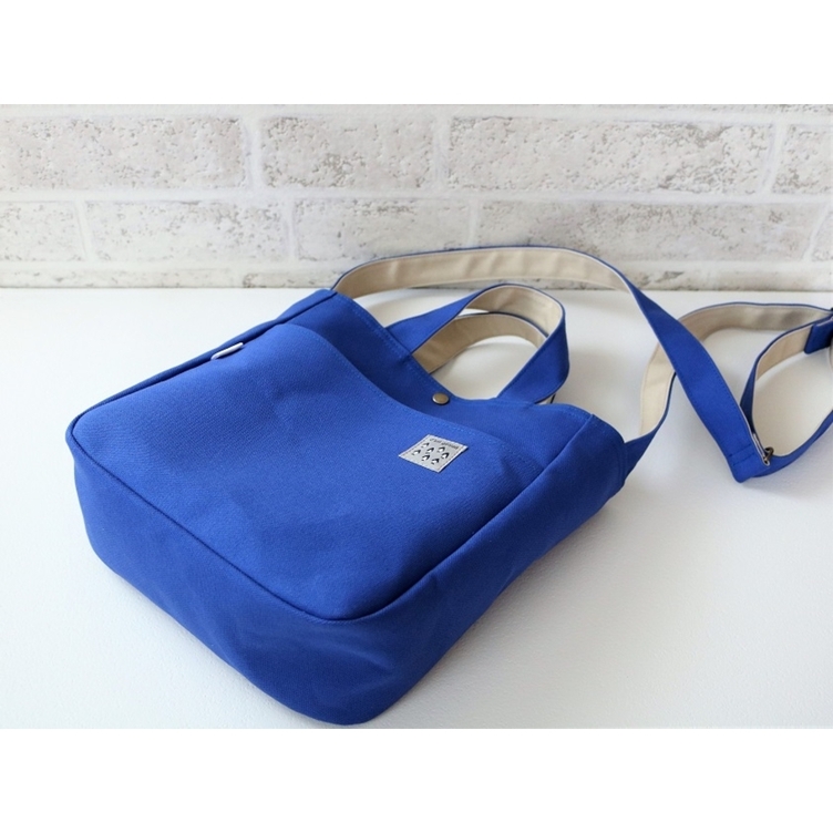 選べるｶﾗｰ♪帆布ﾗｳﾝﾄﾞ型ﾄｰﾄ（ｼｮﾙﾀﾞｰ付き) | TanoMake(タノメイク