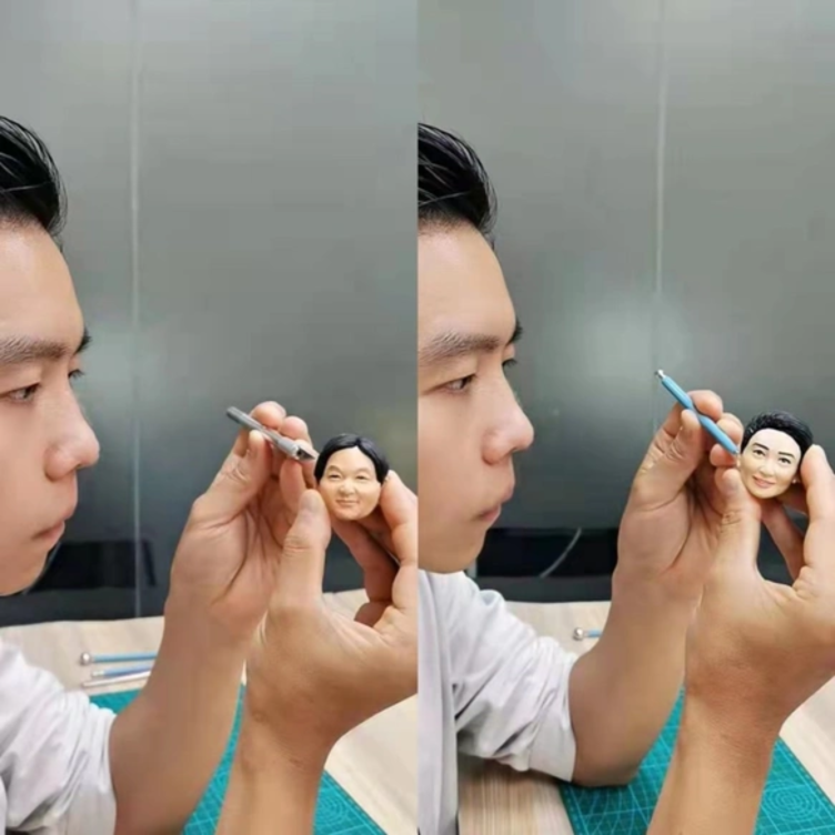 コピー - 【オーダーメイド】3D 肖像画 置物 似顔絵 結婚祝い 記念日