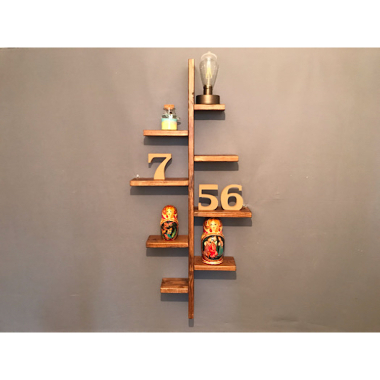 【送料無料】 ウォールシェルフ キカガクツリー SPF ブラウン 送料無料】 ウォールシェルフ キカガクツリー SPF ブラウン