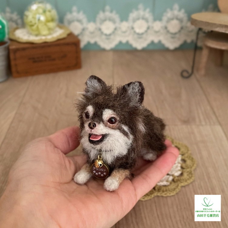 羊毛フェルト チワワ きやす 羊毛フェルト チワワ きやす