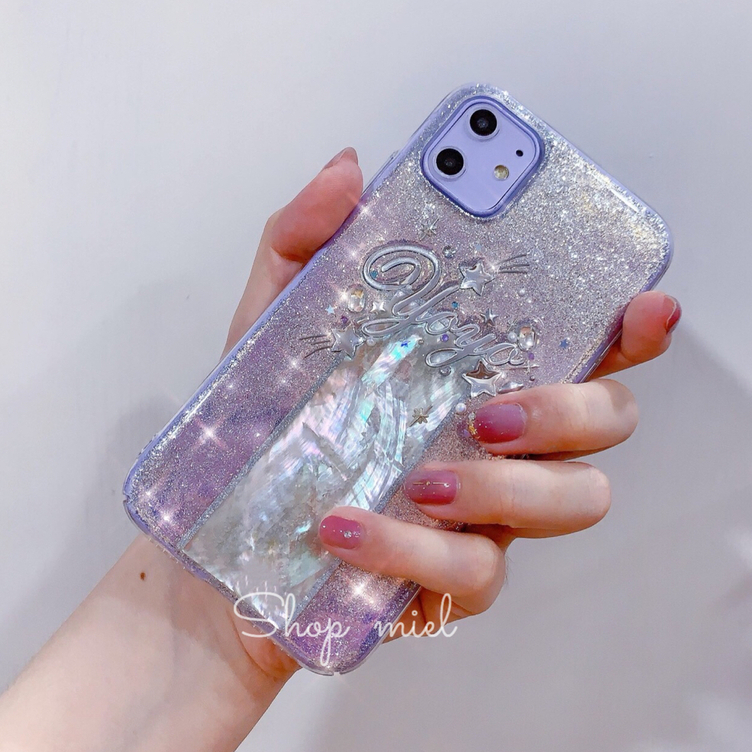 iPhoneケース・スマホ・PC 名入れ♡キラキラマーメイド⭐︎リボン