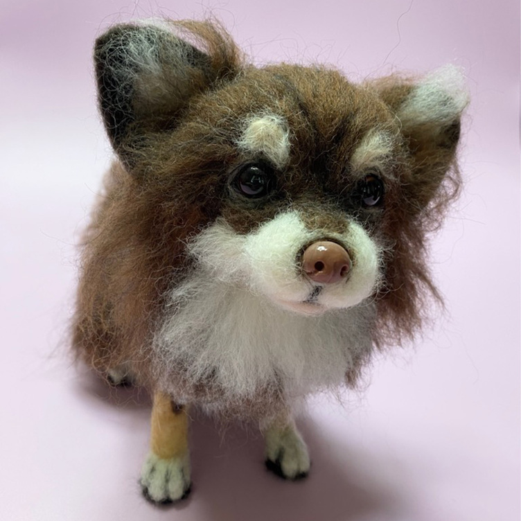 愛犬ちゃんのそっくりなリアルなペット人形をお作りします！ 羊毛フェルト 犬 オーダー ぬいぐるみ 犬 ペット リアル 人形 |  TanoMake(タノメイク) | 欲しいものが頼めるオーダーメイド特化型オンラインマーケット