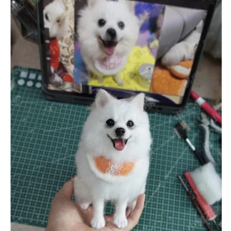 愛犬ちゃんのそっくりなリアルなペット人形をお作りします！ 羊毛フェルト 犬 オーダー ぬいぐるみ 犬 ペット リアル 人形 |  TanoMake(タノメイク) | 欲しいものが頼めるオーダーメイド特化型オンラインマーケット