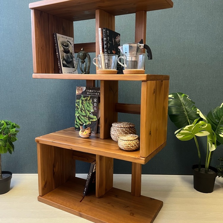 送料無料】 ウォールシェルフ ロの字 150cm スギ | TanoMake